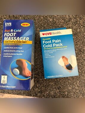 CVS Health Blue Hot & Cold Foot Massager and Reusable Cold Pack